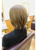 大人かわいい　ひし形くびれレイヤーボブ　20代30代40代50代