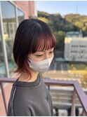 #ミニウルフ #ウルフ #インナーカラー #ピンク #韓国ヘア