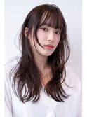 ロングレイヤー/20代30代大人かわいい/顔周りレイヤー