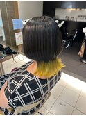裾イエロークラゲヘアー