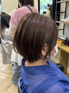 アルター(aL ter) 【ショートボブ×ブラウン】くびれヘア/ショート/鎌取/林愛華