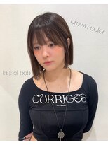 ロンドブルーム 天神大名店(Lond Bloom)&nbsp;暗めカラーブラウンぱつっとボブ