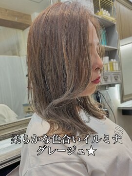 グランジュテ(grandjute) レイヤーカット★ハイライト★白髪ぼかし★髪質改善★カット