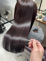 ライア 吉祥寺南口店(laia)&nbsp;レッドバイオレット×髪質改善【髪質改善 laia 吉祥寺 美容室】