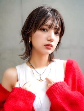 ギークス(GEEKS) 【GEEKS渋谷】顔周りレイヤー/ウルフカット/20代30代/冬カラー