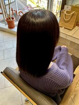 ヘアリゾート粋 ティガ 池袋店(tiga)&nbsp;透明感ダークブラウン/透明感/ミディアムボブ