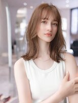 ハバナ 新宿(HAVANA)&nbsp;ミディアムレイヤーカット×ブリーチダブルカラー/髪質改善