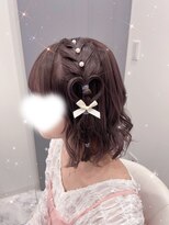 リシェル 原宿店(Ricel)&nbsp;編みたらしハートアレンジ