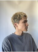 メンズショート スパイキーショート ブリーチ