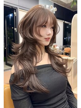 ヌエン 渋谷(NU/EN)の写真/“海外レイヤーカット”で、魅力UP♪顔周りのカットで印象変わる！あなたに似合うスタイルをご提案します◎