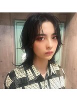 インク 渋谷(INK.)&nbsp;ミルクティーブロンドニュアンスウルフワンホンレイヤー渋谷