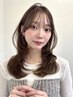 顔周りカット+透明感カラー【レイヤーカット顔まわりカットレイヤーカット】