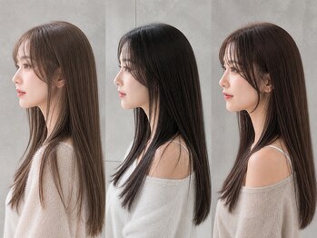 アフィナー 上大岡(Afinar)の写真/【上大岡駅徒歩5分】ダメージ髪も潤い溢れるストレートに♪髪質改善縮毛矯正/TOKIOなどヘアケアも充実◎