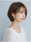 30代40代50代絶壁解消ひし形小顔前下がりレイヤーボブ【越谷】