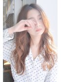 大人かわいい外国人風リラックスウェーブロング