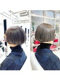 ハイトーングレージュのミニボブ！＜本橋寛道＞