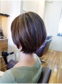 ナチュラルショート 3D陰影カラー【stylist西條】