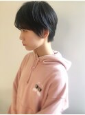 黒髪地毛風ダークカラーのすっきりショート【el CERCA高田馬場】