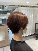 オレンジ×ショート