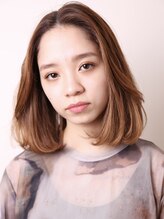 ヨファ ヘアー 芦屋店(YOFA hair) イメチェンワンレンストレートモードセミディダークアッシュ0102