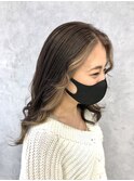 フェイスフレーミング×インナーカラー【milk tea beige】