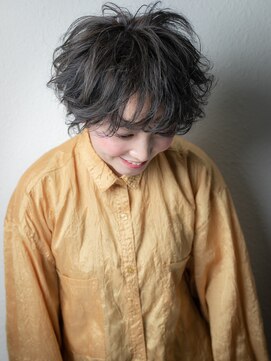 カバーヘア イヴ 戸頭店(COVER HAIR EVE) ステップボーンカットショートマッシュパーマx戸頭20代30代40代