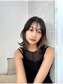 【La fith】外ハネミディ×インナーカラー×レイヤーカット