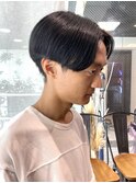 センターパート メンズカット マッシュ【中西思実】