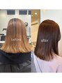 リンダ 前原店(LINDA)&nbsp;「水素カラー」カラーに水素を配合するので艶が手に入ります！