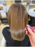 アンベイル縮毛矯正で艶髪へ