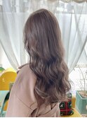 ブリーチなしで叶う!透明感グレージュ♪