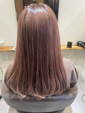 ヴォーグ美容室 橘店 ベビーピンクカラー