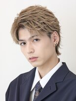 オーシャントーキョー サニー 原宿(OCEAN TOKYO Sunny)&nbsp;ハイトーンカラー波巻きフェザーパーマコンマバング