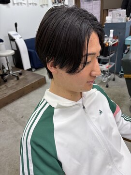 エクシア(EXCIA) メンズ/センターパート/曲がる縮毛矯正