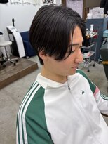 エクシア(EXCIA) メンズ/センターパート/曲がる縮毛矯正