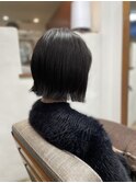 小顔×軽く見える　切りっぱなしボブ