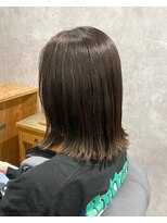 ザ シザーハンズ ナガノ(THE SCISSORS HANDS NAGANO) 外ハネで垢抜け☆ダークアッシュ