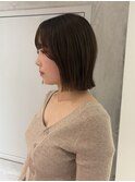 【YOKE】くびれボブ切りっぱなしタッセル顔周りカット髪質改善
