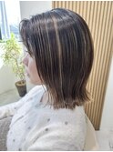 20代～50代☆くびれボブ☆細めハイライト/ブリーチ髪質改善