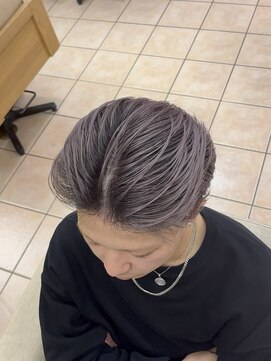 ウィルゴ 原宿(VIRGO) シルバーグレーピンクパールメンズバレイヤージュデザインカラー