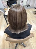 白髪ぼかしにも使える細めハイライト