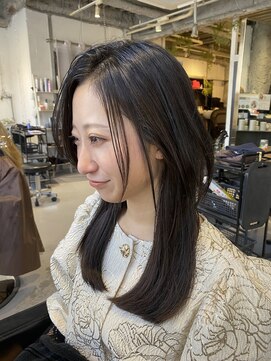 美容室カードル 新小岩店(Cadre) 【30代・40代・50代】似合わせレイヤーカット/ブラック