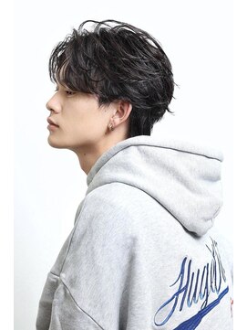 リップスヘアー 銀座(LIPPS hair) センタパート　ニュアンスパーマ　フェザーパーマ