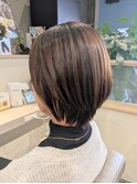 ナチュラルストレート×ショート