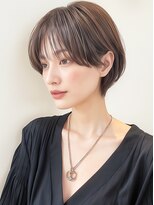 カバーヘア ブリス 上尾西口店(COVER HAIR bliss)&nbsp;韓国風くびれショートレイヤー×ココアベージュ/小顔◎p上尾
