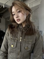 シティ 薬院(SITY.)&nbsp;天神　レイヤーカット　顔まわりレイヤー　艶カラー