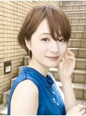 ひし形ショートボブ/ショートヘア/30代/40代/50代/表参道