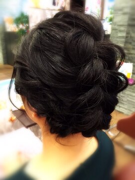 フェリシータ 緑地公園店(felicita) 【結婚式&パーティー】着物に似合う編み込みルーズアップ