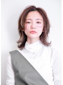 大人プチウルフミディアムヘアー