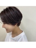 シースルーバング×ハンサムショート